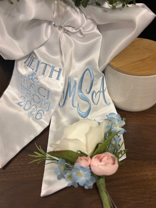 Custom Bouquet Sash