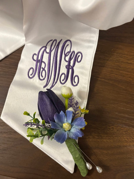 Custom Bouquet Sash